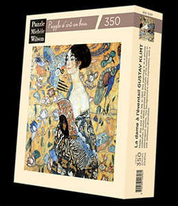 Puzzle di legno Gustav Klimt : Donna con ventaglio (Michle Wilson)