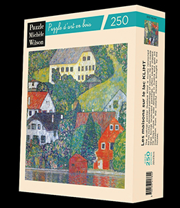 Puzzle di legno Gustav Klimt : Houses at Unterach on the Attersee Lake (Michle Wilson)