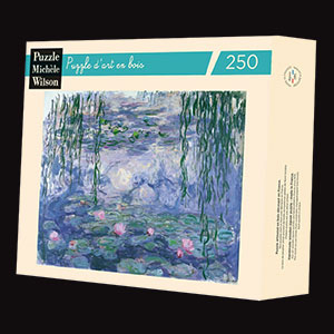 Puzzle di legno Claude Monet : Ninfee e salici (Michle Wilson)