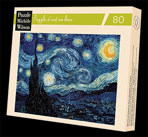 Puzzle di legno Van Gogh : La notte stellata (Michle Wilson)