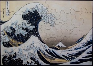 Rompecabezas para nios Hokusai : La gran ola de Kanagawa