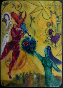Puzzle per bambini Marc Chagall : La danse