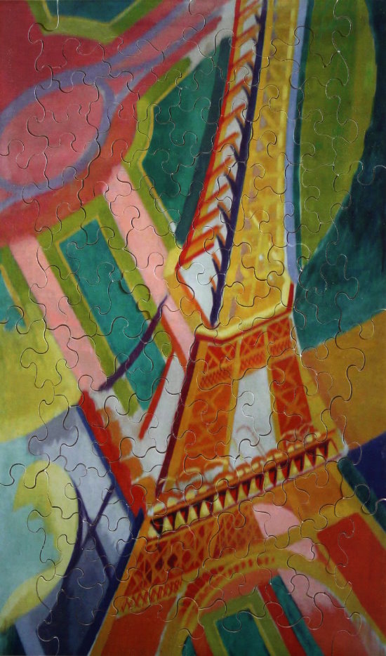 Robert Delaunay : Rompecabezas de madera para nios : Tour Eiffel