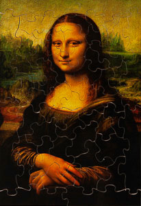 Rompecabezas para nios Leonardo Da Vinci : La Gioconda