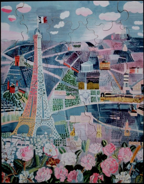 Raoul Dufy wooden puzzle for kids : Paris au Printemps