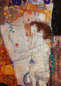 Puzzle enfant Klimt : Mre et enfant
