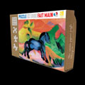 Puzzle di legno per bambini Franz Marc : Il cavallo blu