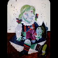 Pablo Picasso wooden puzzle for kids : Maya with the doll