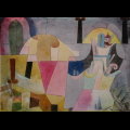 Canvas Paul Klee, Colonnes noires