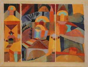 Reproduction sur toile Paul Klee : Jardin du Temple
