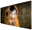 Toile Gustav Klimt, Le baiser 100 x 50 cm