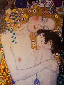 Tela Gustav Klimt : Le tre et della donna