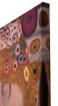 Toile Gustav Klimt, Les trois ges de la femme - dtail bords rflexe