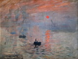 Tela Claude Monet, Impresin, sol naciente