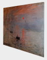 Tela Claude Monet, Impresin, sol naciente 80 x 60 cm