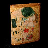 Portafoglio Dainetto e cuoio Klimt