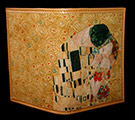 Tarjetero Gustav Klimt : El beso (Detalle n2)