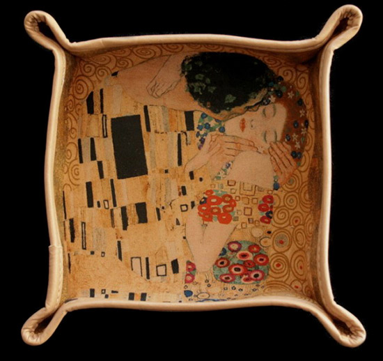 Vide-poche Dainetto et cuir Klimt : Le Baiser