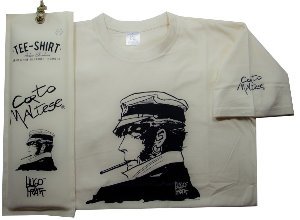 Hugo Pratt T-shirt : Cigarette Ecru, Short sleeves