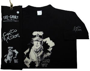 T-shirt Hugo Pratt : Siberia Negro, mangas cortas