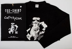Hugo Pratt T-shirt : Siberia Black, Long sleeves