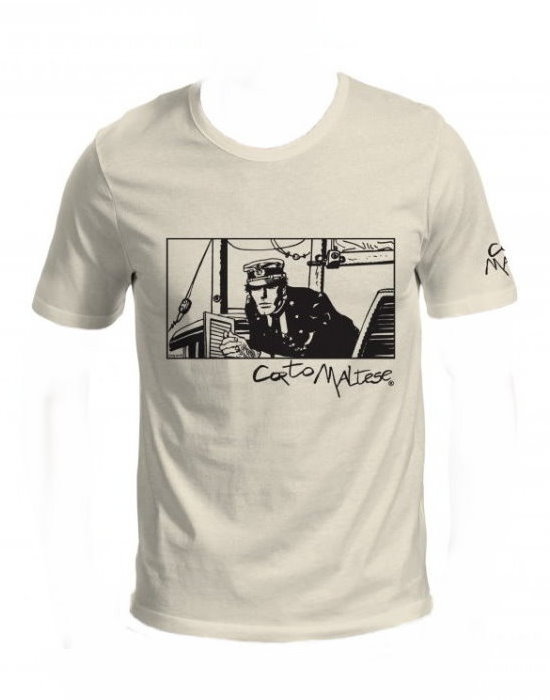Corto Maltese T-shirt of Hugo Pratt : Port Ducal (Ecru)