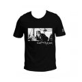 Corto Maltese T-shirt of Hugo Pratt : Port Ducal (Black)