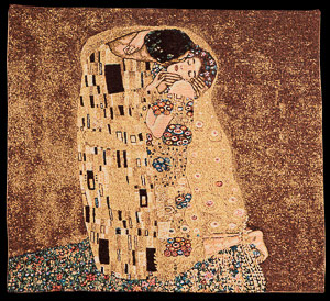 Tapisserie Gustav Klimt : Le baiser