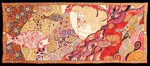 Gustav Klimt tapestry : Dana