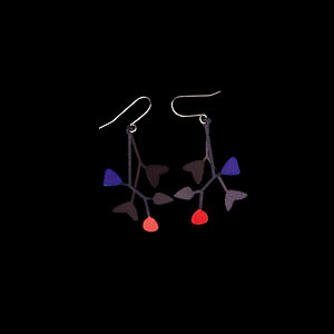 Bijou inspiré de Alexander Calder, Boucles d'oreilles : Mobiles