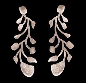 Alexander Calder Earrings : Branch (Silver finish)