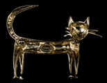 Jean Cocteau brooch : Golden Cat, Back