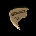 Jean Cocteau signed brooch : Orpheus (gold finish), Back