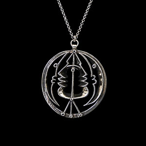 Jean Cocteau Jewel : pendant : Astrology (silver finish)