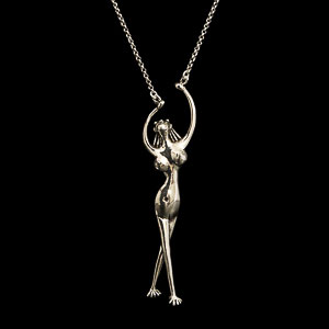 Jean Cocteau Jewel : pendant : The dancer (silver finish)