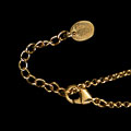 Jean Cocteau signed pendant : Visage (gold finish), Chain
