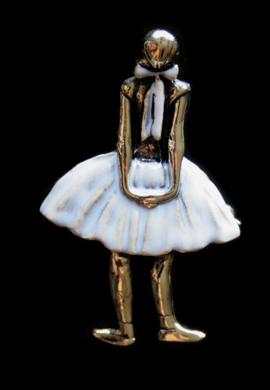 Degas Brooch pendant : The Little Fourteen Years Old Dancer