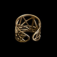 Klimt ring : Esquisses (gold finish) (detail 1)