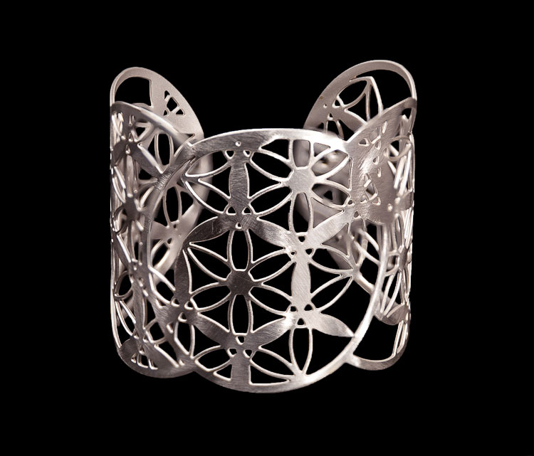 Brazalete De Vinci : Lúnulas (plateado) (detalle 1)