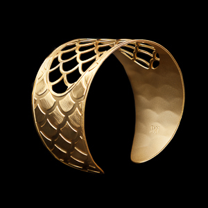 Brazalete pulsera Klimt : Escalas (dorado)