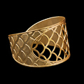 Dufy bracelet cuff : Scales (gold finish) (detail 1)