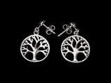 Gustav Klimt Silver earrings : The tree of life (Silver)