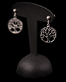 Gustav Klimt Silver earrings : The tree of life (Silver), detail n°2
