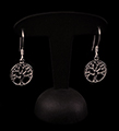 Gustav Klimt Silver dangle earrings : The tree of life (Silver), detail n°2