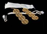 Klimt earrings : Art Nouveau (gold finish) (detail 1)