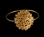 Klimt bracelet : Flower Garden (gold finish)