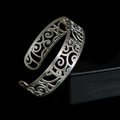 Klimt bracelet : The Stoclet Frieze (silver finish) (detail 1)