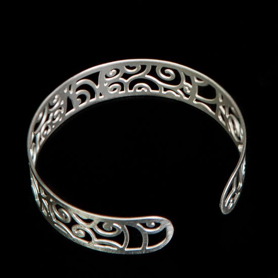 Klimt bracelet : The Stoclet Frieze (silver finish)
