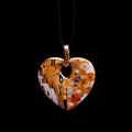 Klimt pendant : The kiss, (back of the jewel)