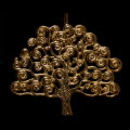 Pendentif Klimt : L'arbre de vie (détail 2)